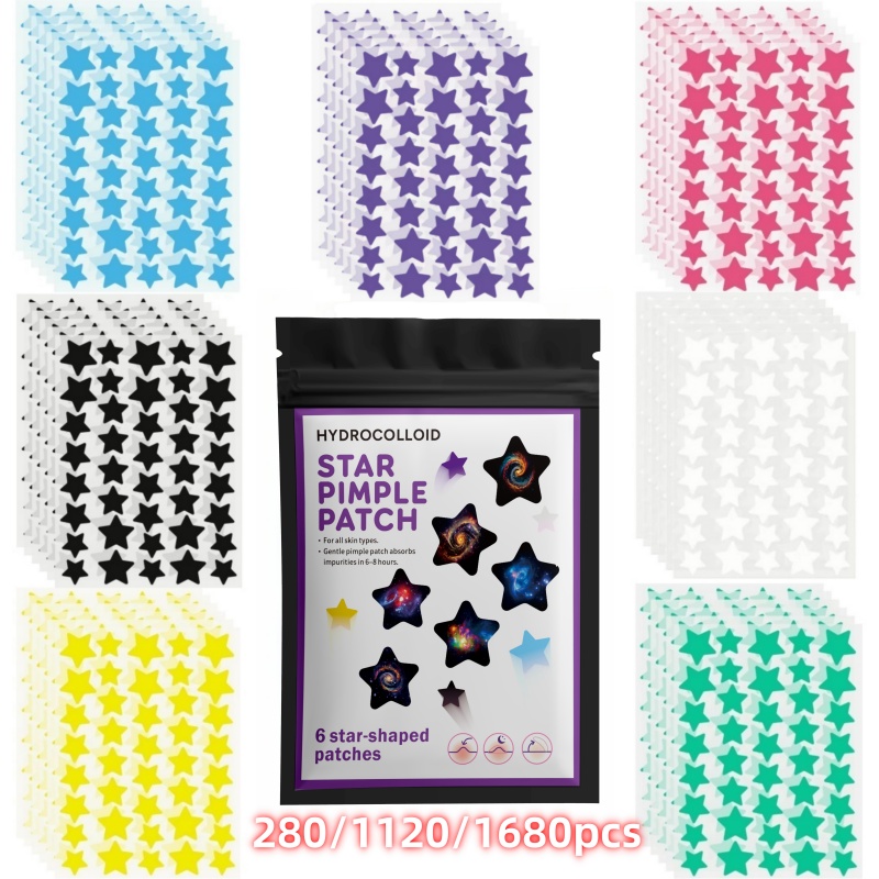 Event & Party Supply - 280/1120/1680 szt. hydrokoloidowych plastry na trądzik,