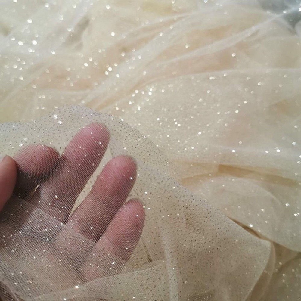 Glitter Tablecloth - Nowa siatka brokatowa 45cmX150cm, miękka tkanina