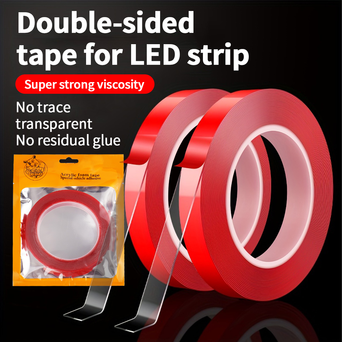 Led Balloon Light - Taśma LED, taśma klejąca, dwustronna taśma