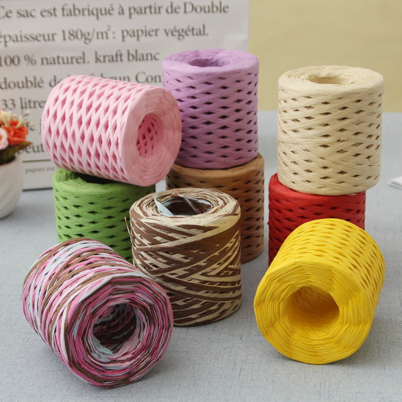 Papercraft Supply Ribbon - 200m Sznurek z przędzy rafia Naturalne