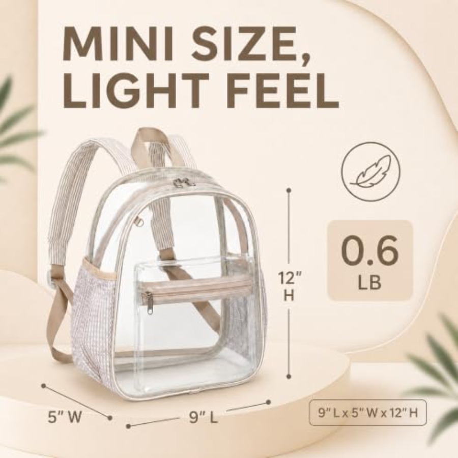Mini przezroczysty plecak na i – Event & Party Supply recenzja i cena