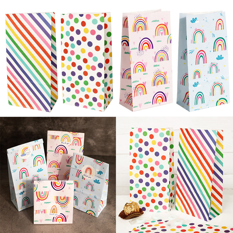 Małe torby papierowe Tęczowa t – Event Party Box recenzja i cena