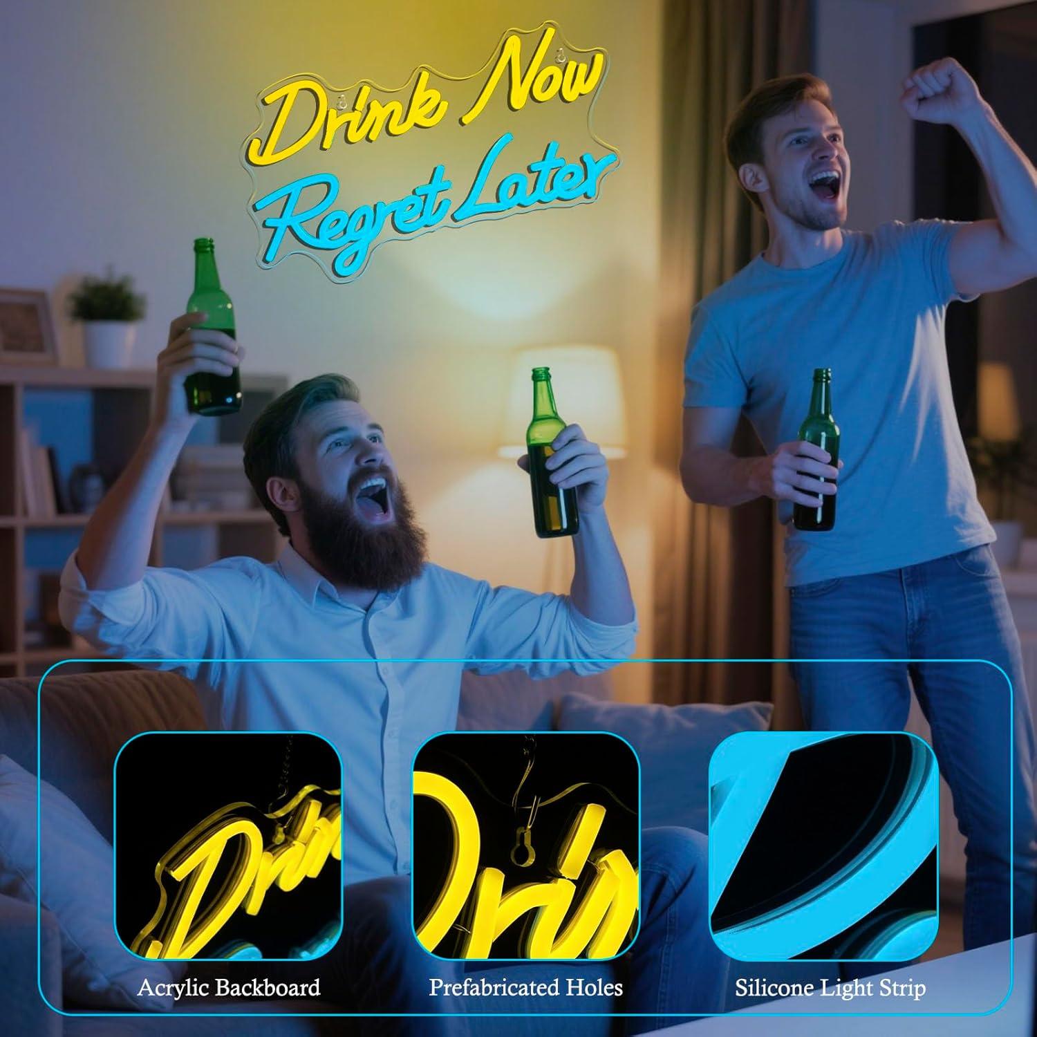 Neonowy szyld piwny Pij teraz, – Neon Sign Party recenzja i cena