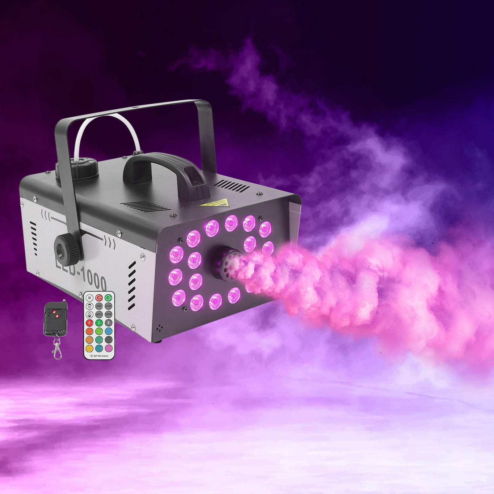 Wytwornica dymu 1000W 18 LED,  – Event Party Dj recenzja i cena
